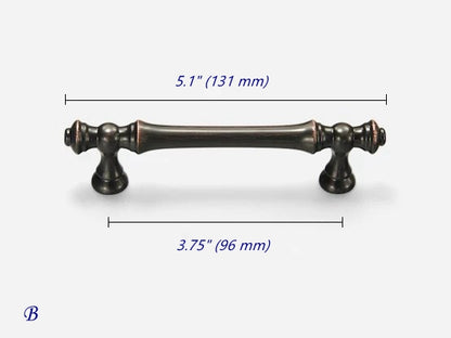 Oil Rubbed Bronze Cabinet Pull & Drawer Knob - Retro MCM Kitchen Hardware