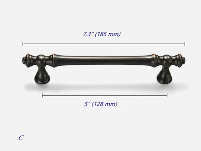 Oil Rubbed Bronze Cabinet Pull & Drawer Knob - Retro MCM Kitchen Hardware