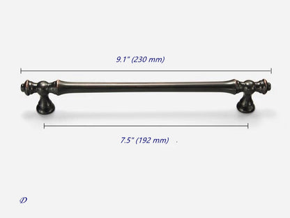 Oil Rubbed Bronze Cabinet Pull & Drawer Knob - Retro MCM Kitchen Hardware