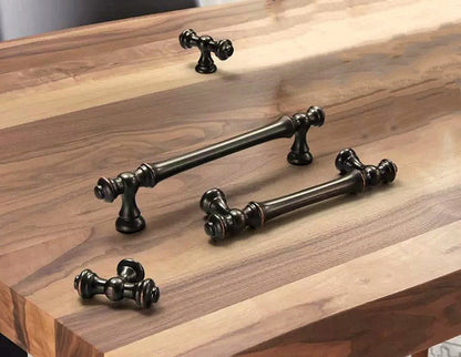 Oil Rubbed Bronze Cabinet Pull & Drawer Knob - Retro MCM Kitchen Hardware