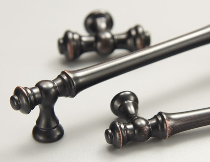 Oil Rubbed Bronze Cabinet Pull & Drawer Knob - Retro MCM Kitchen Hardware