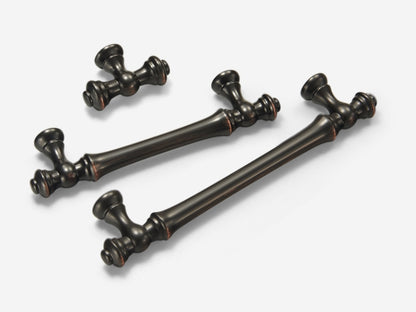 Oil Rubbed Bronze Cabinet Pull & Drawer Knob - Retro MCM Kitchen Hardware