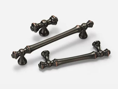 Oil Rubbed Bronze Cabinet Pull & Drawer Knob - Retro MCM Kitchen Hardware