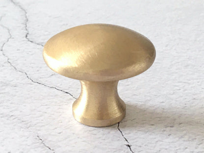 Brushed Gold Brass Cabinet Pull, Alumimum, Mid Century Modern Drawer Handle