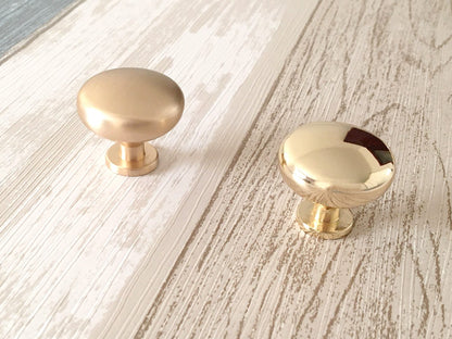 2.5" Gold Cup Drawer Pull, Cabinet Knobs, 64 mm Centers, Kitchen Hardware
