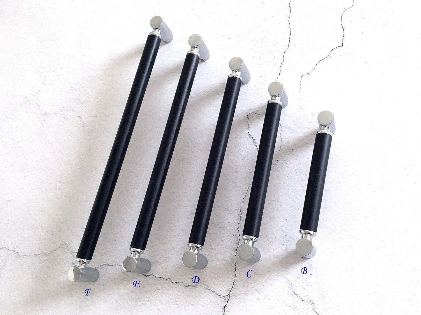 Black Silver Cabinet Pulls, Drawer Knobs, Cupboard Wardrobe Door Handle, Kitchen Hardware