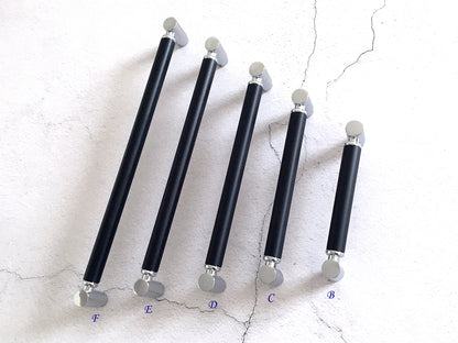 Black Silver Cabinet Pulls, Drawer Knobs, Cupboard Wardrobe Door Handle, Kitchen Hardware