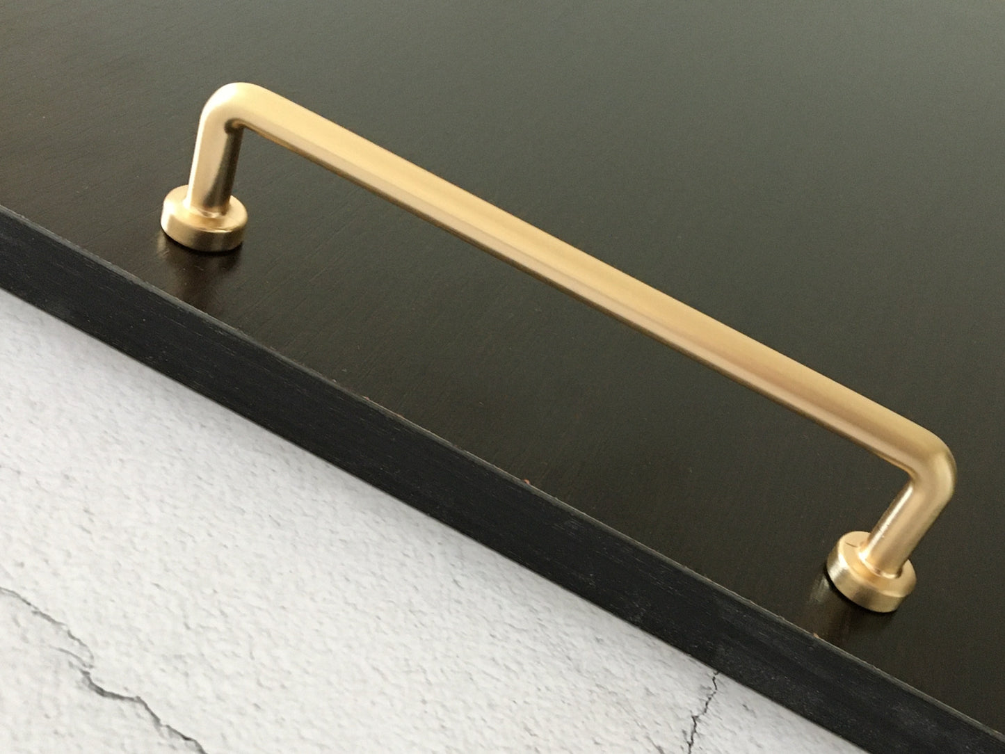 3.75" 5" 7.5" Brushed Gold Wire Cabinet Pulls, Egg Knob, Kitchen Hardware, Slim Simple