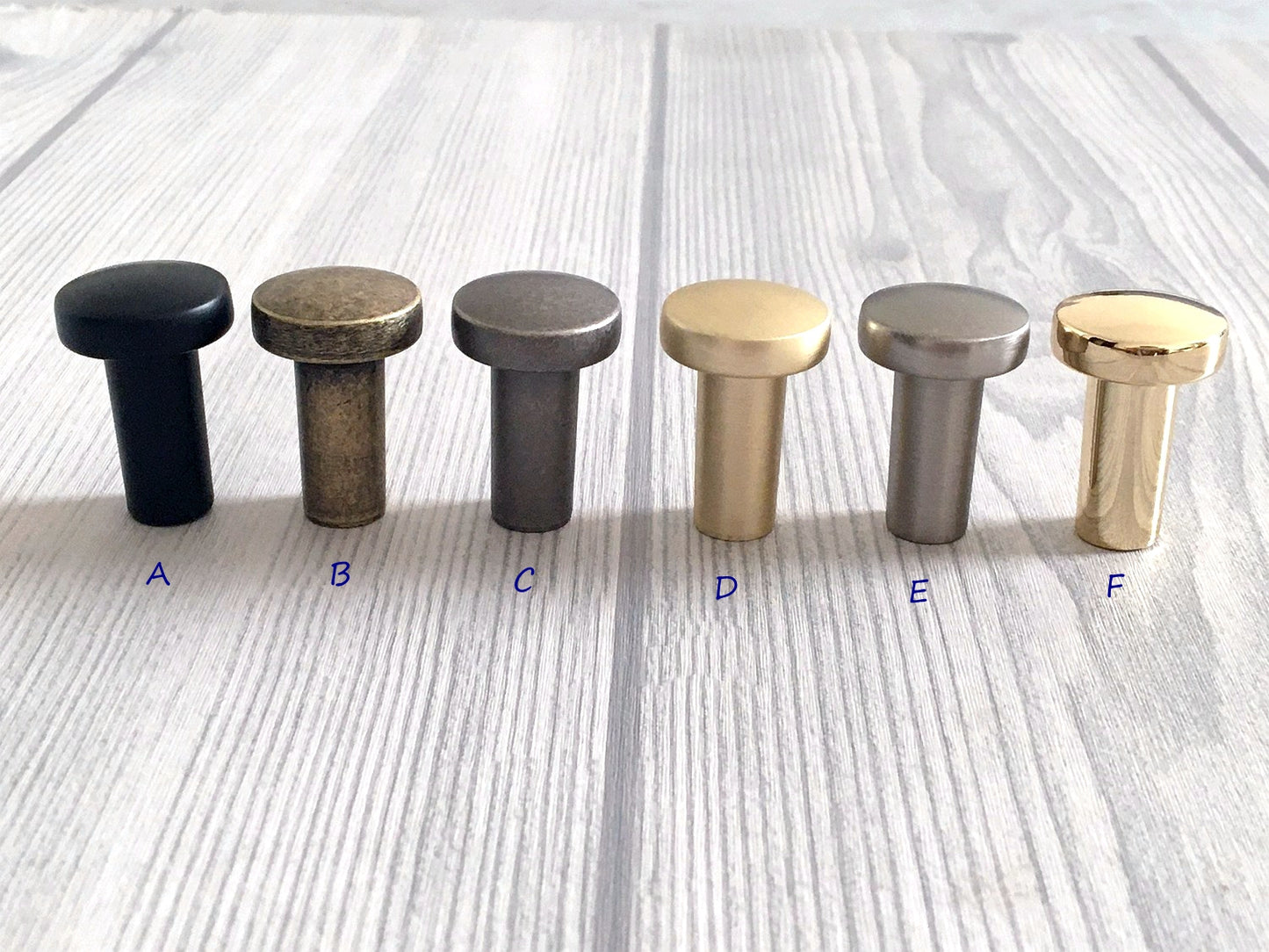 0.75" Dia Small Cabinet Knob, Tiny Drawer Pull - 6 Finishes