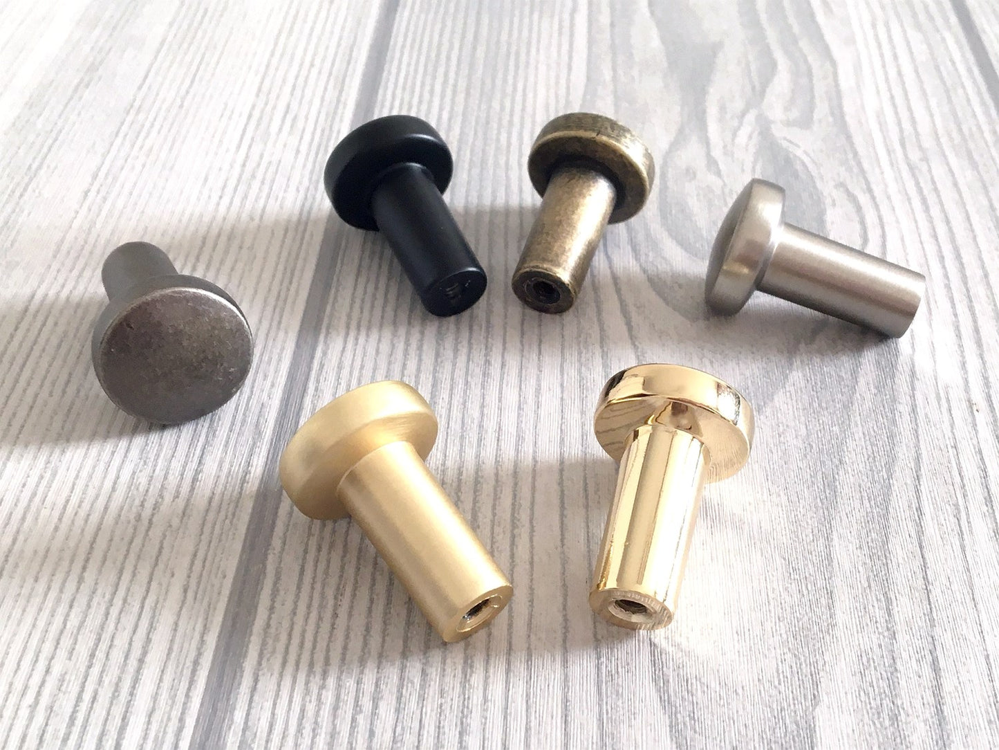 0.75" Dia Small Cabinet Knob, Tiny Drawer Pull - 6 Finishes