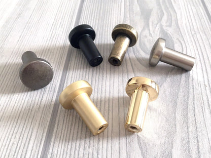 0.75" Dia Small Cabinet Knob, Tiny Drawer Pull - 6 Finishes