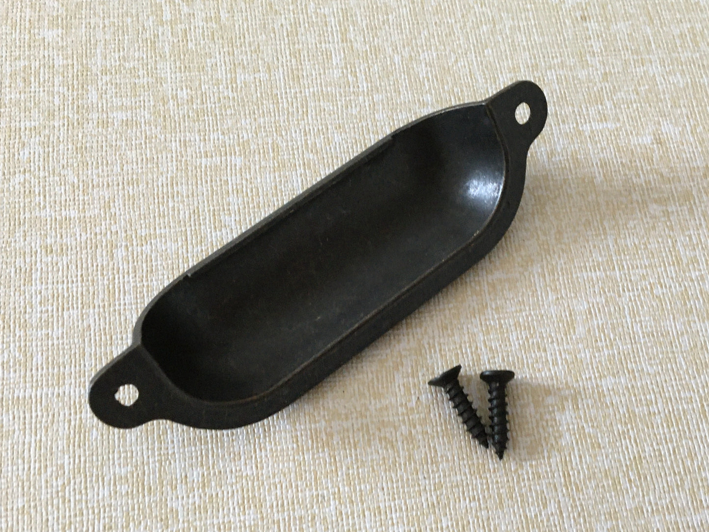 3.5" Cup Drawer Pull & Knob - Dark Antique Bronze