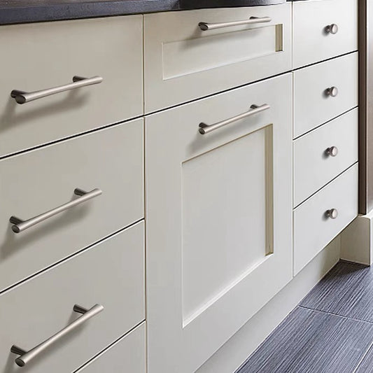 Tapered Brushed Nickel Cabinet Pull, Modern Drawer Handle, 96 128 192 mm