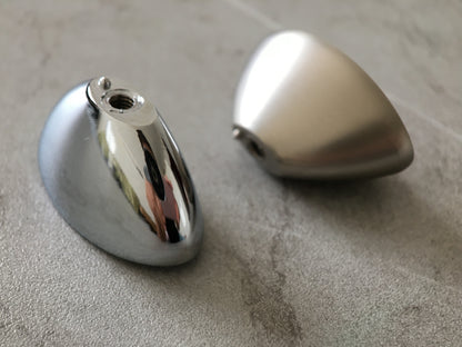 Mid Century Modern Knöpfe Chrom Oval Schubladengriff Lynn Hardware