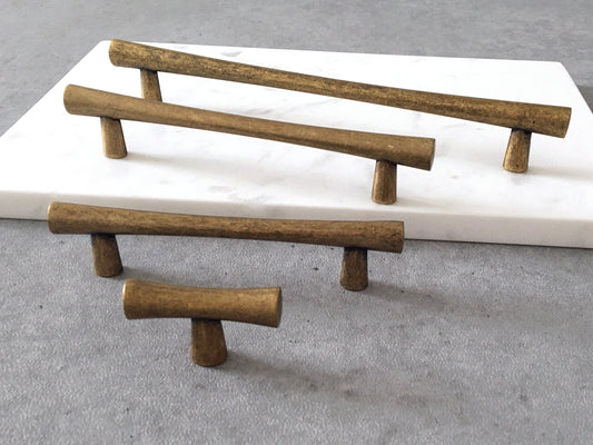 Aged Bronze Cabinet Pulls, T-shaped Knob, Drawer Handles, Kitchen Hardware
