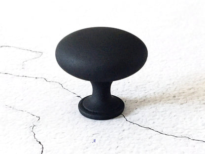 Matte Black Cabinet D Pulls for Modern Minimalist Kitchen Decor