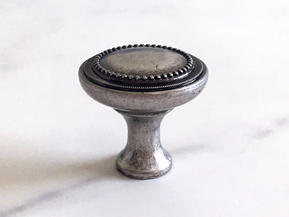 Rustic Antique Pewter Cabinet Handles - 96 128 160 mm