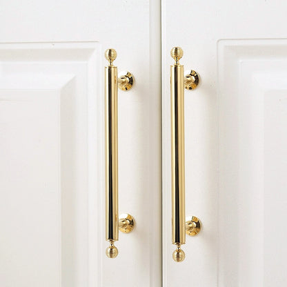 Brass Beehive Drawer Pulls and Knobs, Polished Gold, Kitchen Cabinet Hardware