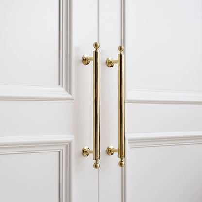 Brass Beehive Drawer Pulls and Knobs, Polished Gold, Kitchen Cabinet Hardware