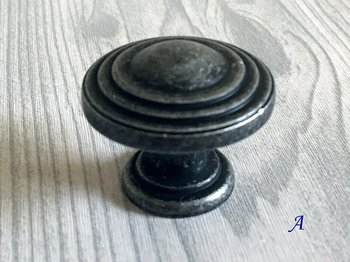 Antique Pewter Cup Drawer Pulls, Cabinet Handles, Kitchen Hardware