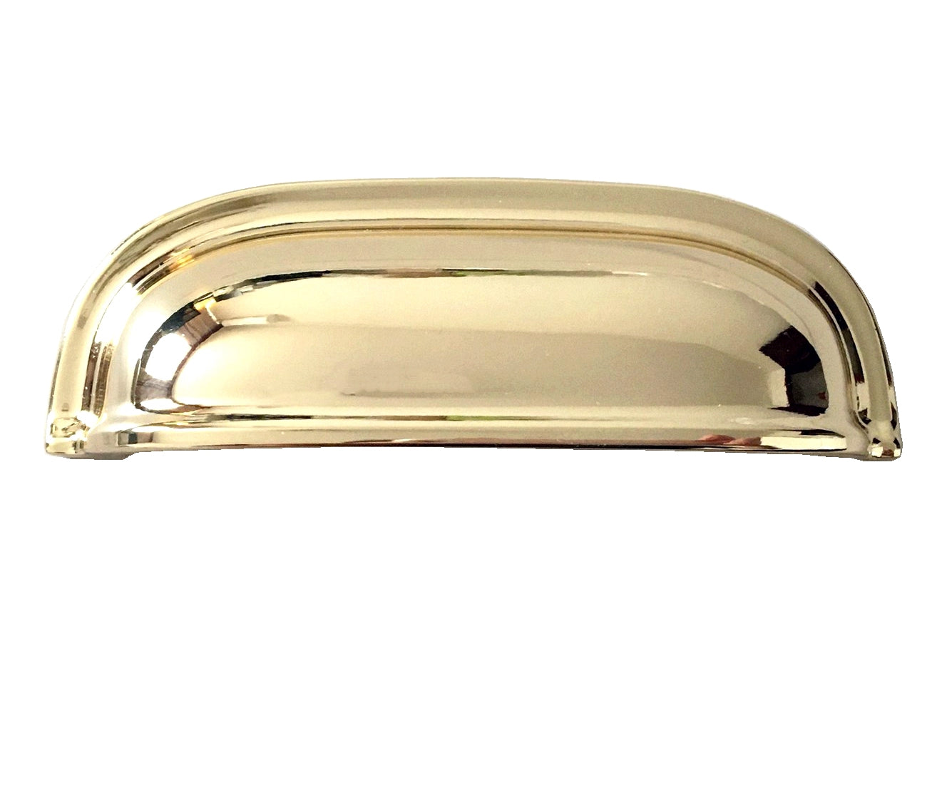 2.5" Gold Cup Drawer Pull, Cabinet Knobs, 64 mm Centers, Kitchen Hardware