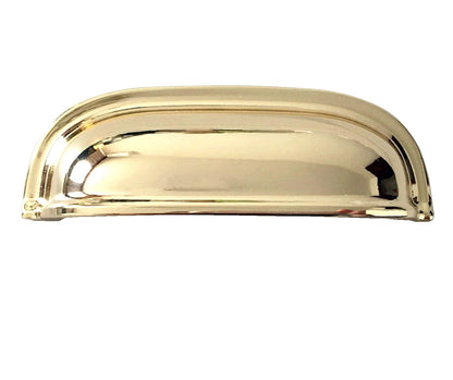 2.5" Gold Cup Drawer Pull, Cabinet Knobs, 64 mm Centers, Kitchen Hardware