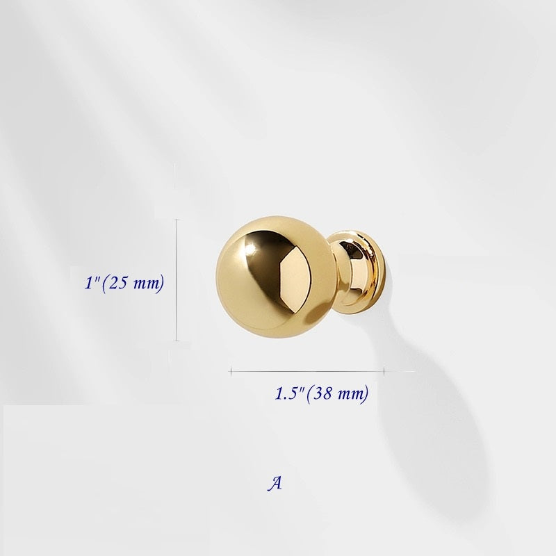 3.75" 5" 7.5" Luxury Gold Euro Bar Handle - Mid Century Modern