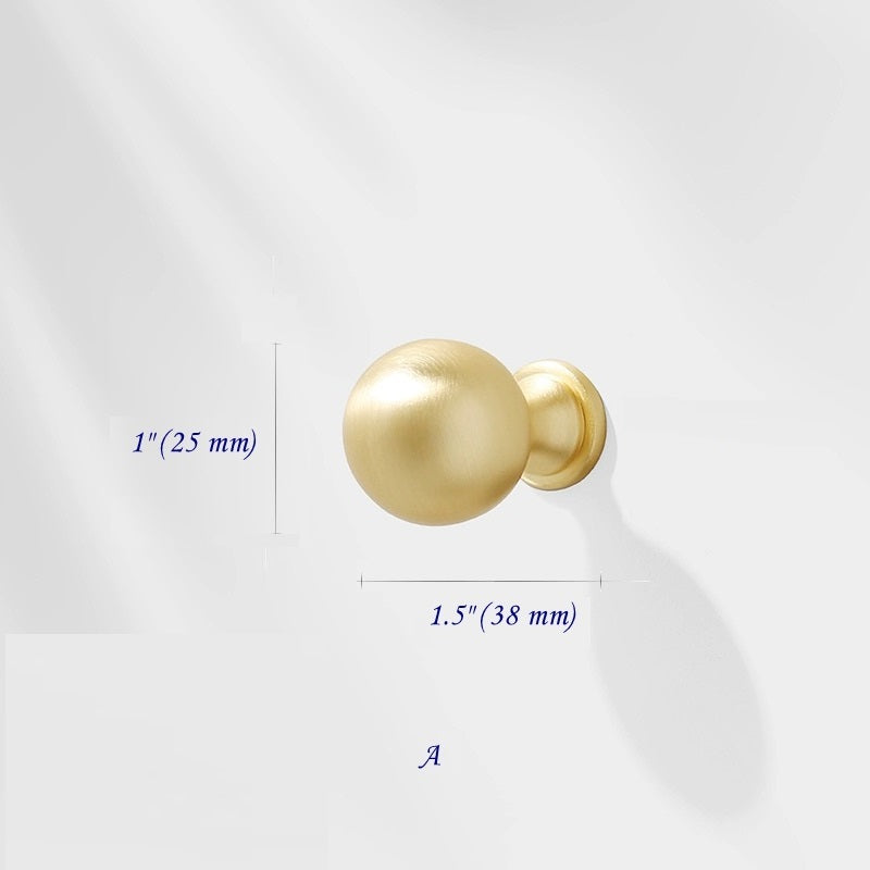 3.75" 5" 7.5" Luxury Gold Euro Bar Handle - Mid Century Modern