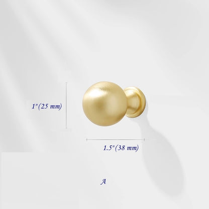 3.75" 5" 7.5" Luxury Gold Euro Bar Handle - Mid Century Modern