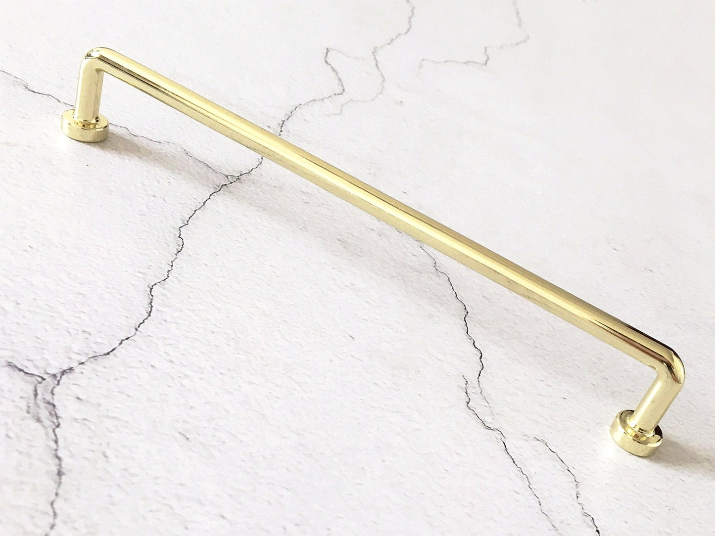 Polished Gold Cabinet Pulls, Kitchen Hardware, 3.75" 5" 7.5" Centers, Slim Simple