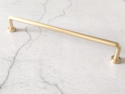3.75" 5" 7.5" Brushed Gold Wire Cabinet Pulls, Mid Century Modern Kitchen Hardware