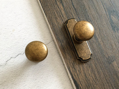 Aged Bronze Cabinet Knob Back Plate, Drawer Pulls Backplate, Rustic Kitchen Hardware