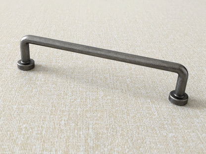 Antique Pewter Cabinet Pulls, Kitchen Hardware, 3.75" 5" 7.5" Centers, Slim Simple
