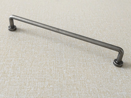 Antique Pewter Cabinet Pulls, Kitchen Hardware, 3.75" 5" 7.5" Centers, Slim Simple