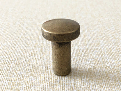 Antique Bronze Slim Cabinet D Handles, Industrial Kitchen Hardware, 3.75" 5" 7.5" Centers