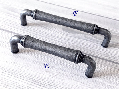 Antique Pewter Cup Drawer Pulls, Cabinet Handles