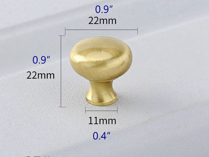 Brushed Brass Gold Cabinet Door Knobs - Classic Hardware