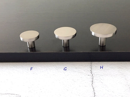 Minimalist Cabinet Knobs, Brushed Nickel Drawer Pulls, Modern Kitchen Hardware