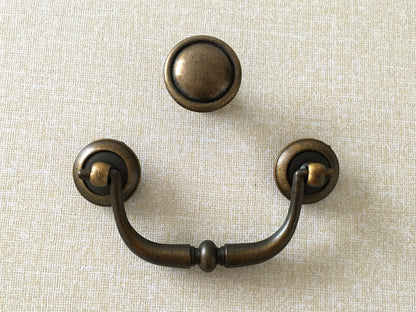 rustic swing bail handle in antique bronze finish