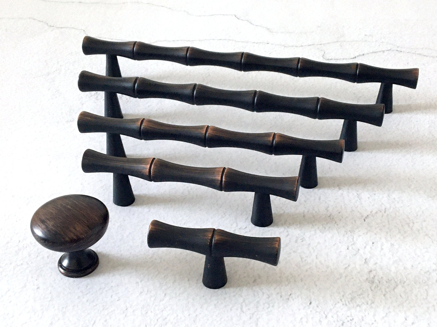 Bamboo Cabinet Pulls Oil Rubbed Bronze Kitchen Hardware