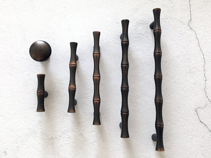 Bamboo Cabinet Pulls Oil Rubbed Bronze Kitchen Hardware