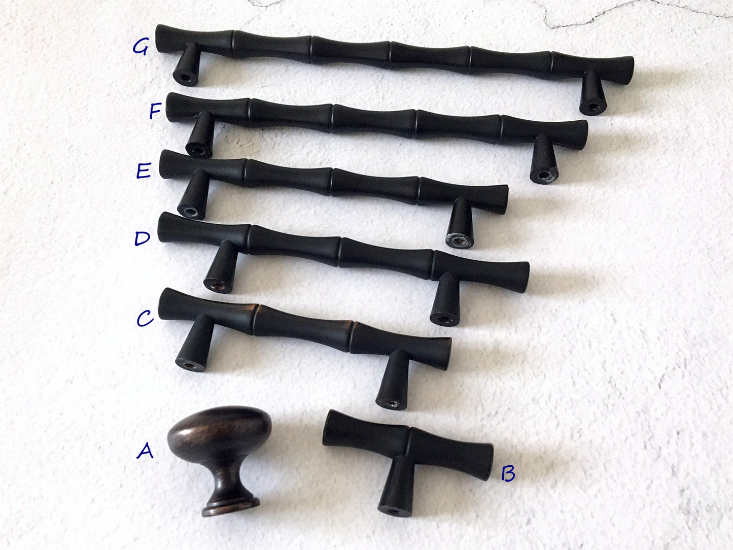 Bamboo Cabinet Pulls Oil Rubbed Bronze Kitchen Hardware