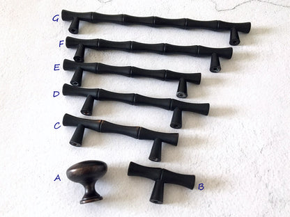 Bamboo Cabinet Pulls Oil Rubbed Bronze Kitchen Hardware