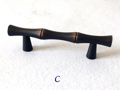 Bamboo Cabinet Pulls Oil Rubbed Bronze Kitchen Hardware