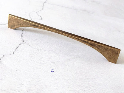 Antique Bronze Drawer Pull, Kitchen Cabinet Handle, Rustic Retro Hardware