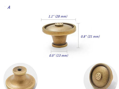 Brass T-shaped Bar Cabinet Pulls, Drawer Knobs, Antique Bronze, Kitchen Hardware