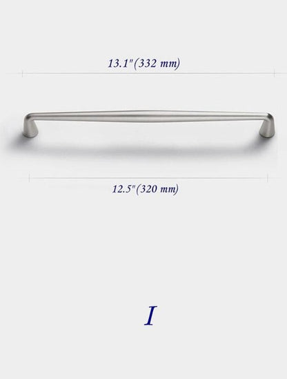 Nickel Drawer Pull Handles, Modern Minimalism Kitchen Cabinet Hardware