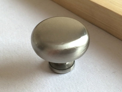 3.5" Centers Modern Cup Drawer Pull - Brushed Nickel Steel