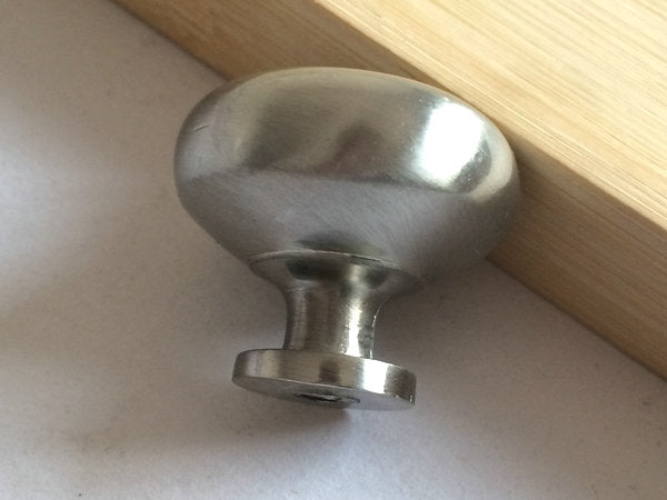 3.5" Centers Modern Cup Drawer Pull - Brushed Nickel Steel