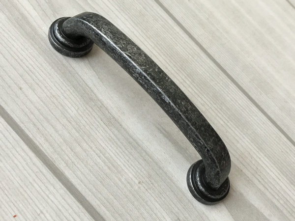3.75" 5" Antique Pewter Cabinet Pull & Knob - Rustic/Industrial